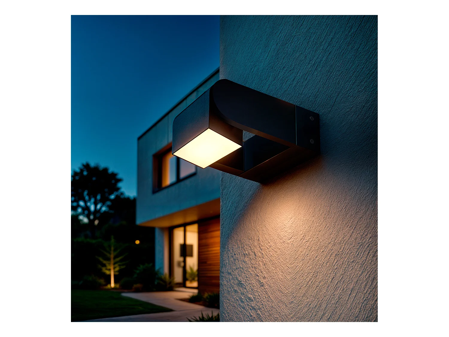 Applique da Parete LED 6W Alluminio Byum Nero Nero