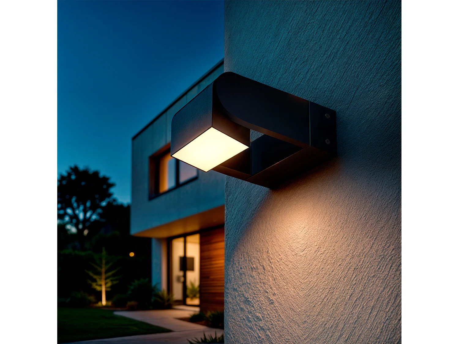 Applique da Parete LED 6W Alluminio Byum Nero Nero
