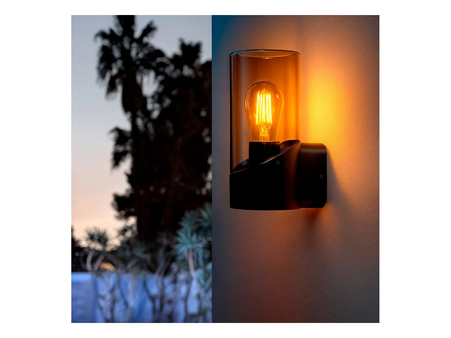 Applique Murale Extérieure Pelly Noir