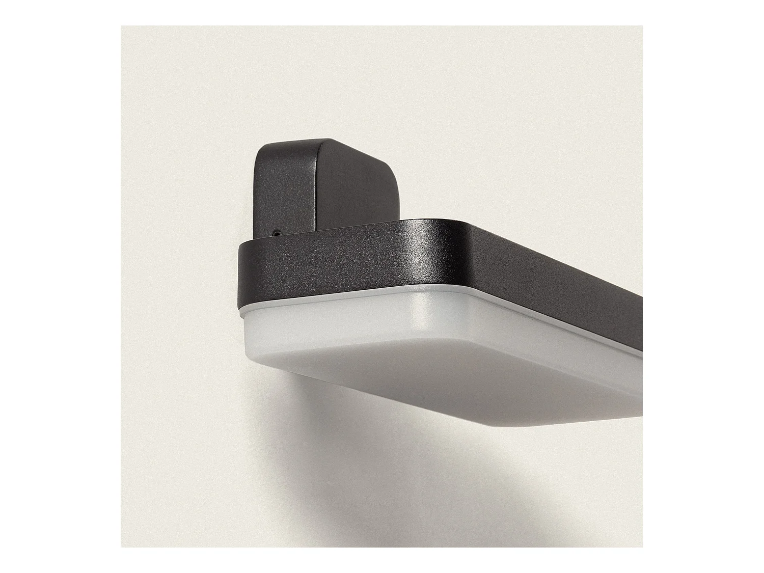 Applique Murale Extérieure LED 10W Éclairage Rectangulaire Noire Mirto Noir