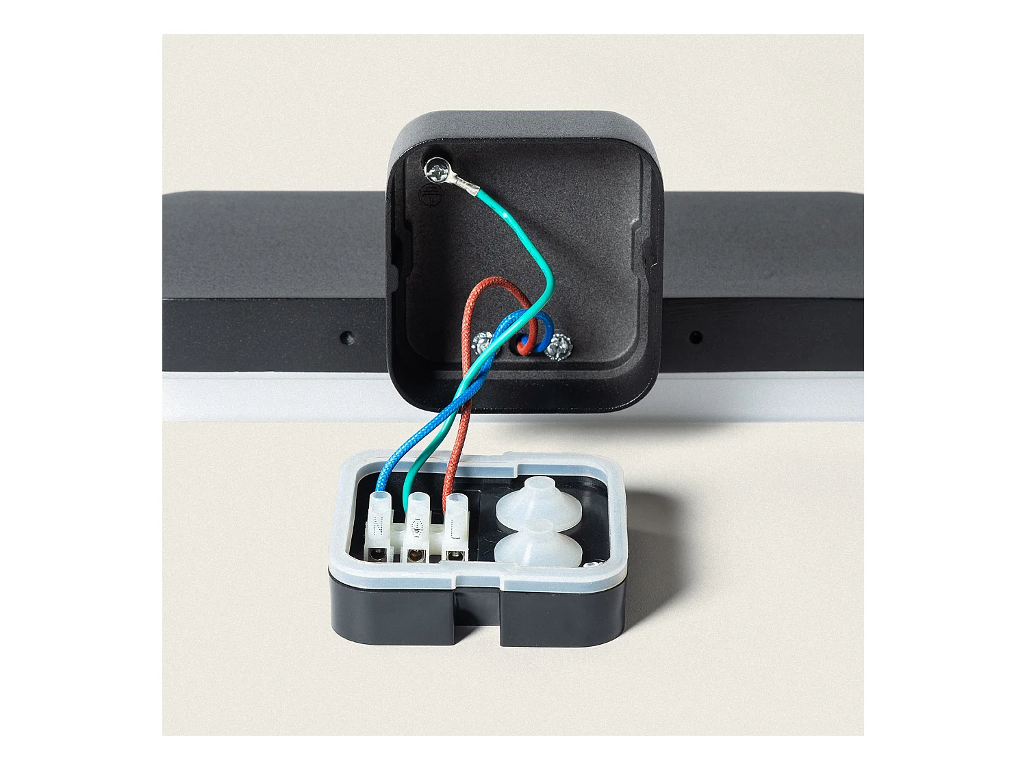 Applique Murale Extérieure LED 10W Éclairage Rectangulaire Noire Mirto Noir