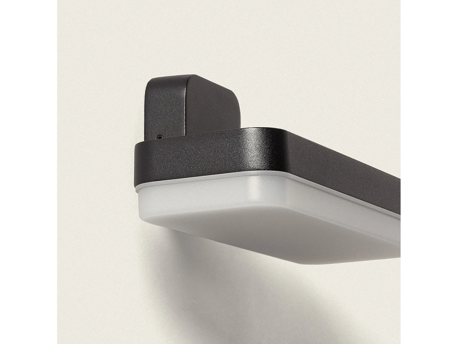 Applique Murale Extérieure LED 10W Éclairage Rectangulaire Noire Mirto Noir