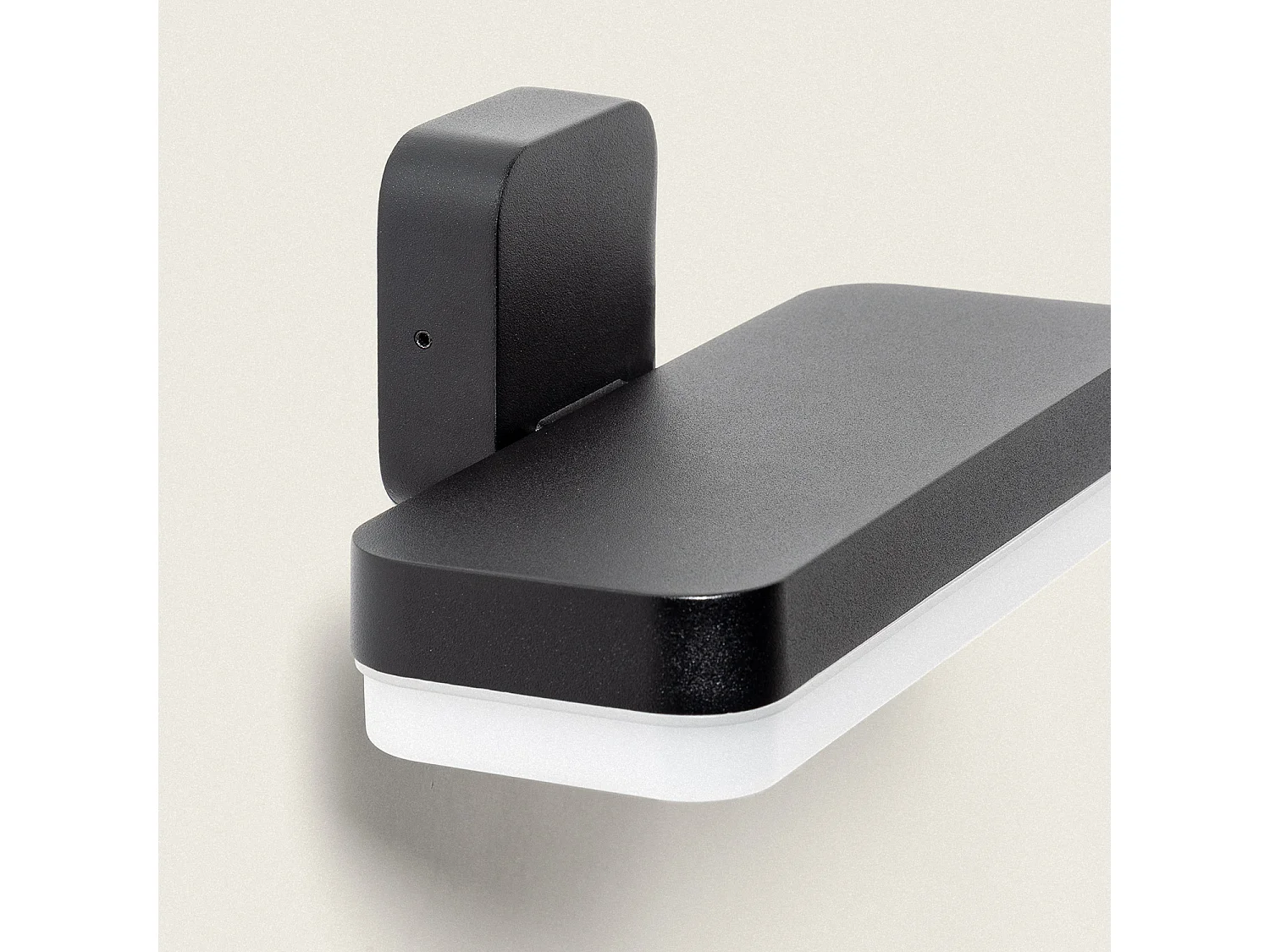 Aplique de Pared Exterior LED 10W Iluminación Rectangular Negro Mirto Negro