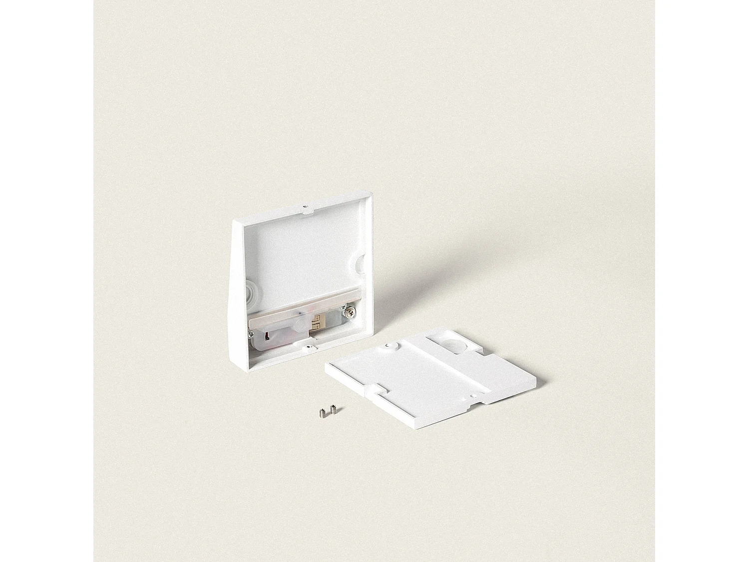 Applique Murale Extérieur LED 3W CCT Sélectionnable en Saillie Carrée Jade Blanc