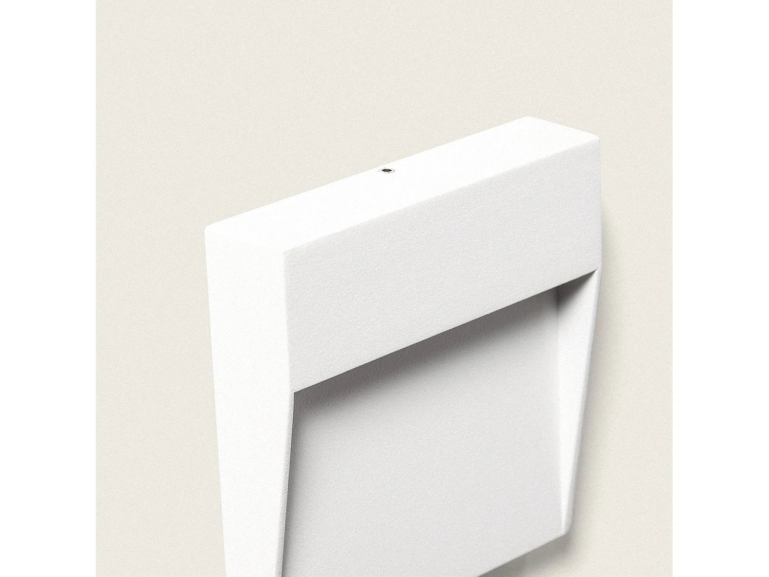 Balise Murale Extérieure LED 3W CCT Sélectionnable Aluminium Saillie Carrée Jade Blanc