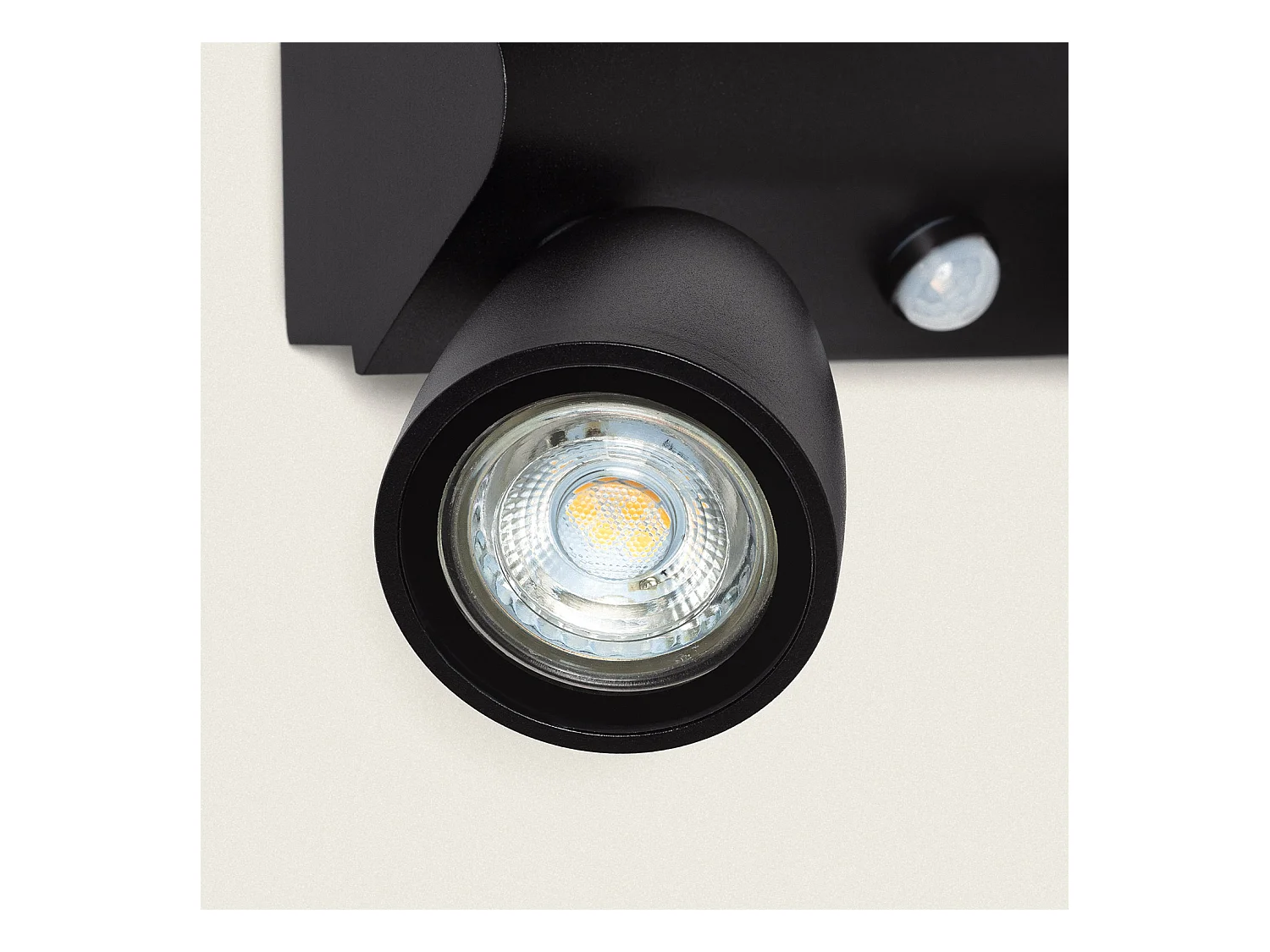 Aplique de Pared Exterior Aluminio con Detector de Movimiento Abel Large Dos Focos