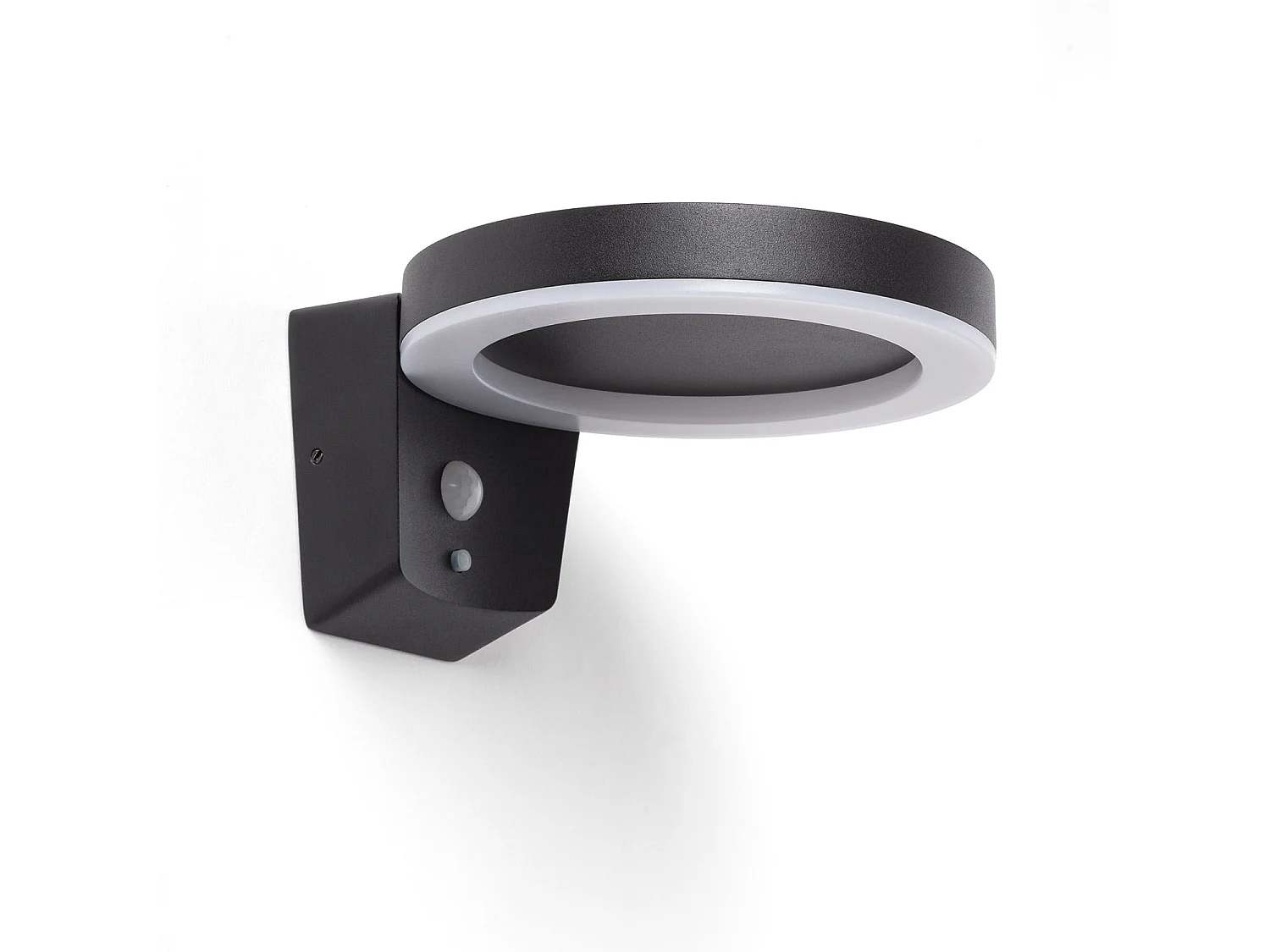 Applique da Parete per Esterni Solare LED 5W Alluminio con Sensore di Movimento Aris Nero