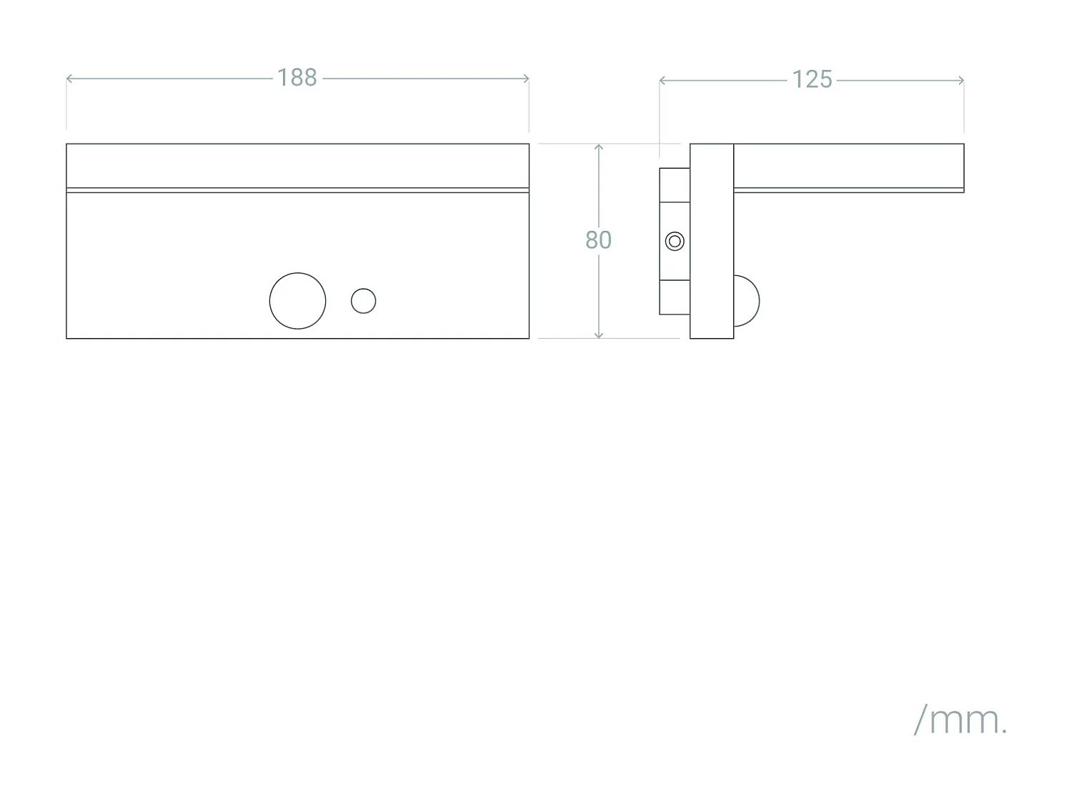 Applique Murale Extérieure Solaire LED Aluminium Bran Noir