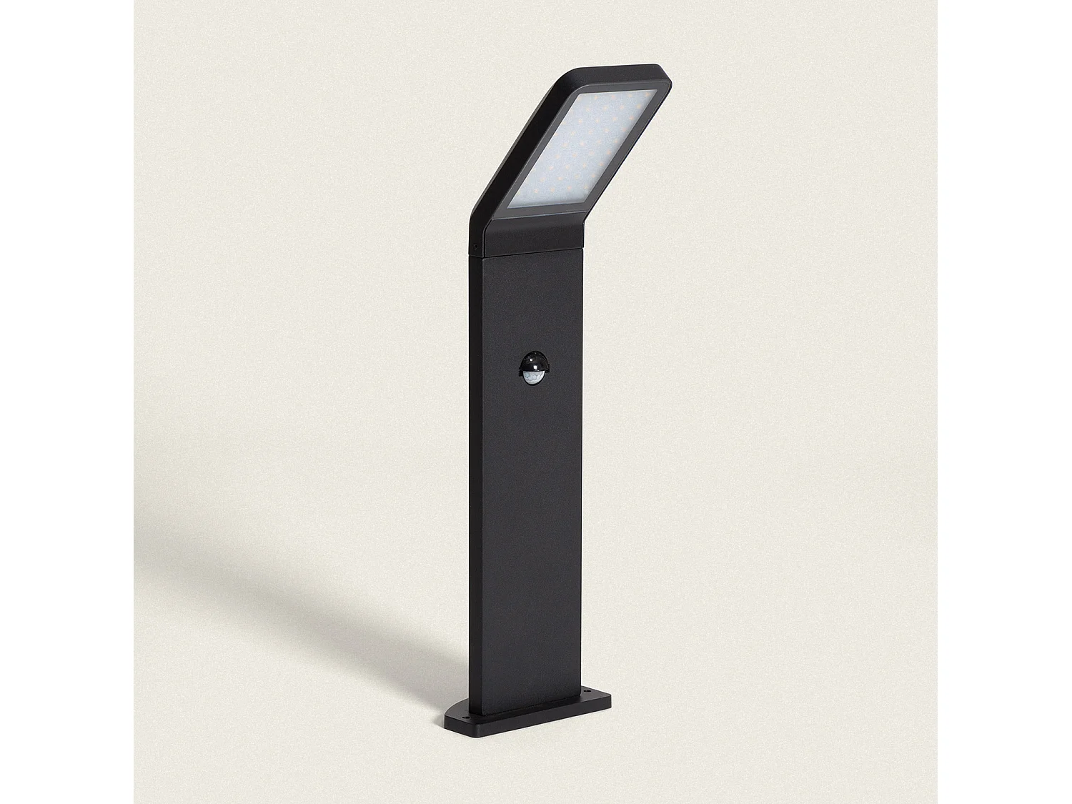 Baliza Exterior LED 9.5W Superficie Pie 50cm Aluminio con Detector de Movimiento Legacy Negro