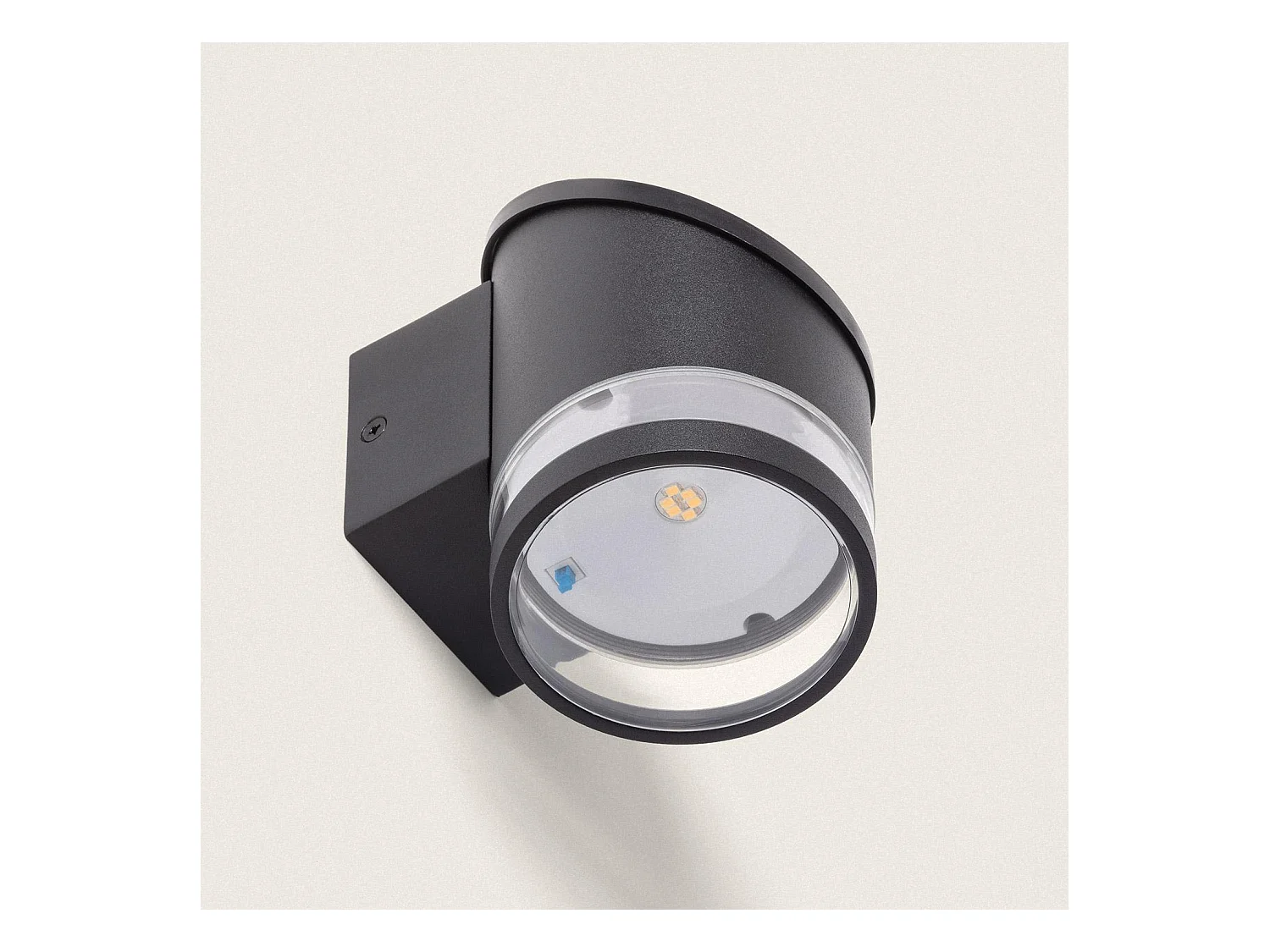 Applique Murale Extérieure Solaire LED Aluminium Eddan Noir