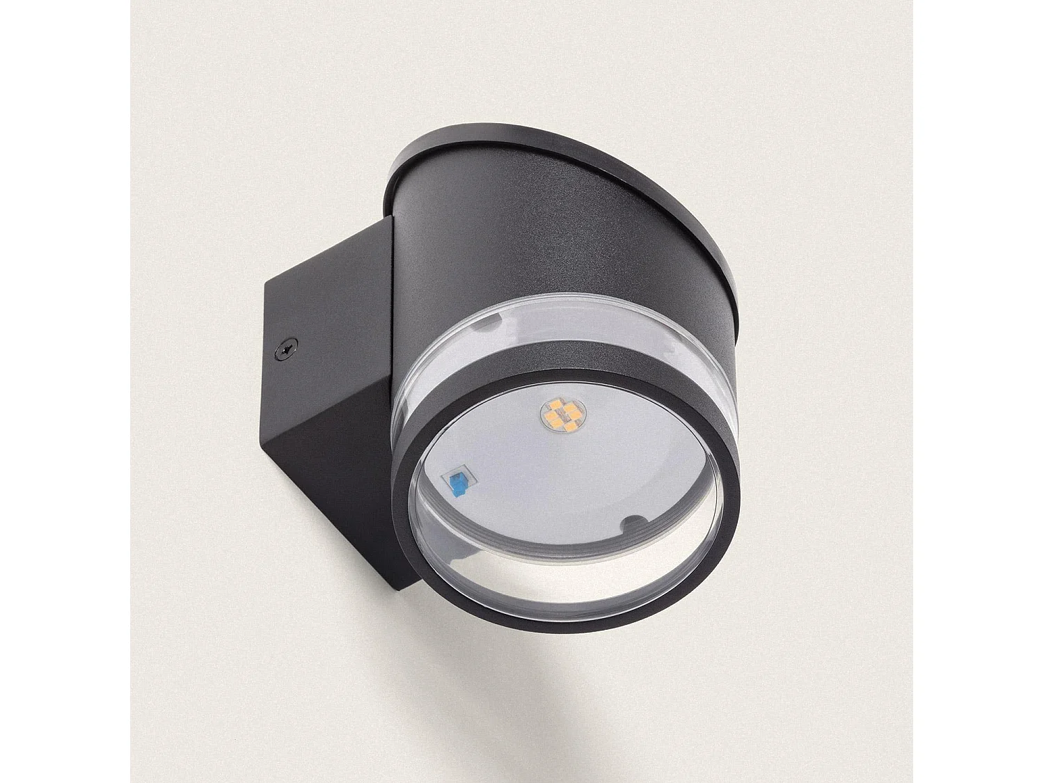 Applique Murale Extérieure Solaire LED Aluminium Eddan Noir