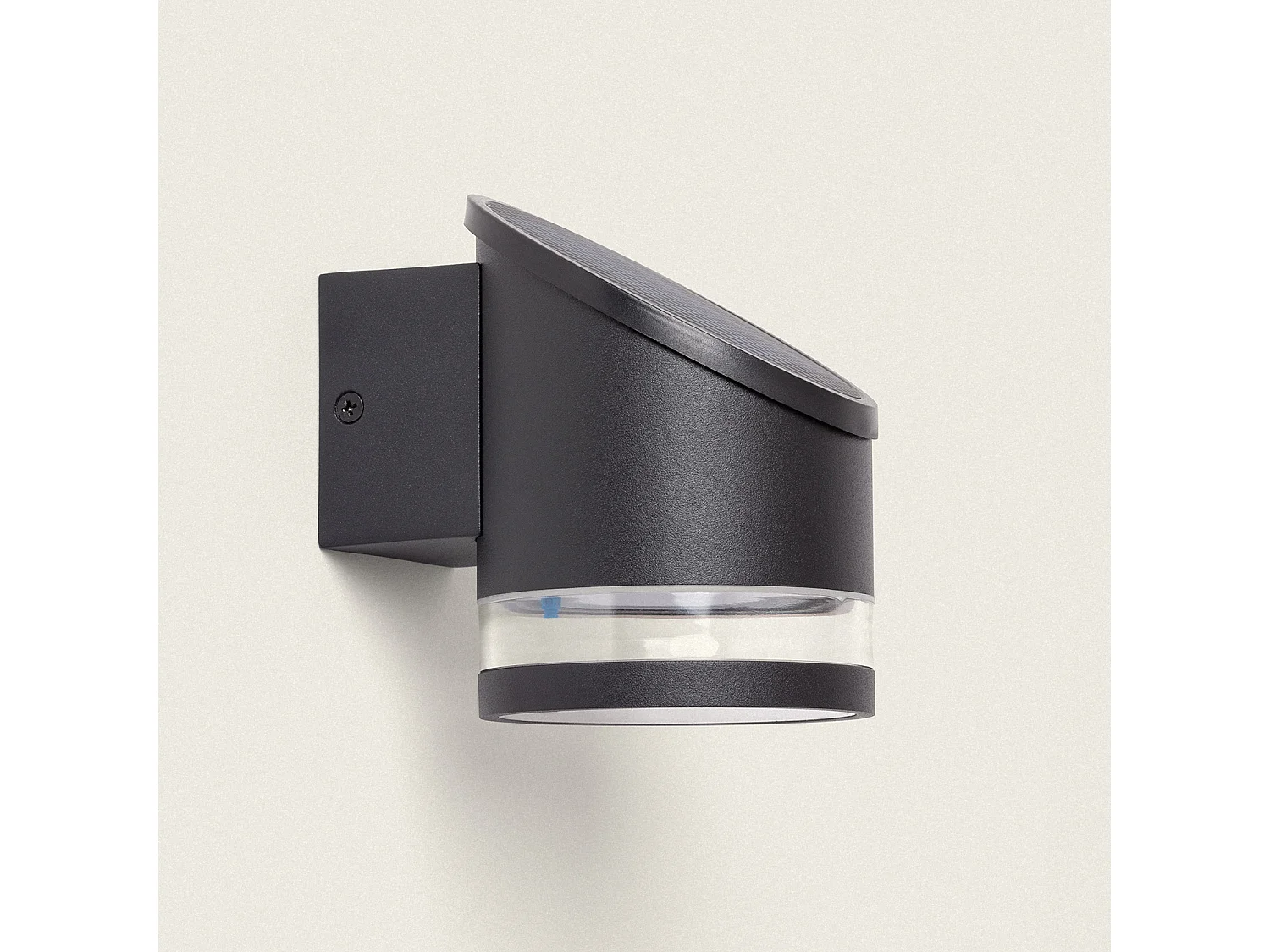 Applique da Parete per Esterni Solare LED Alluminio Eddan Nero