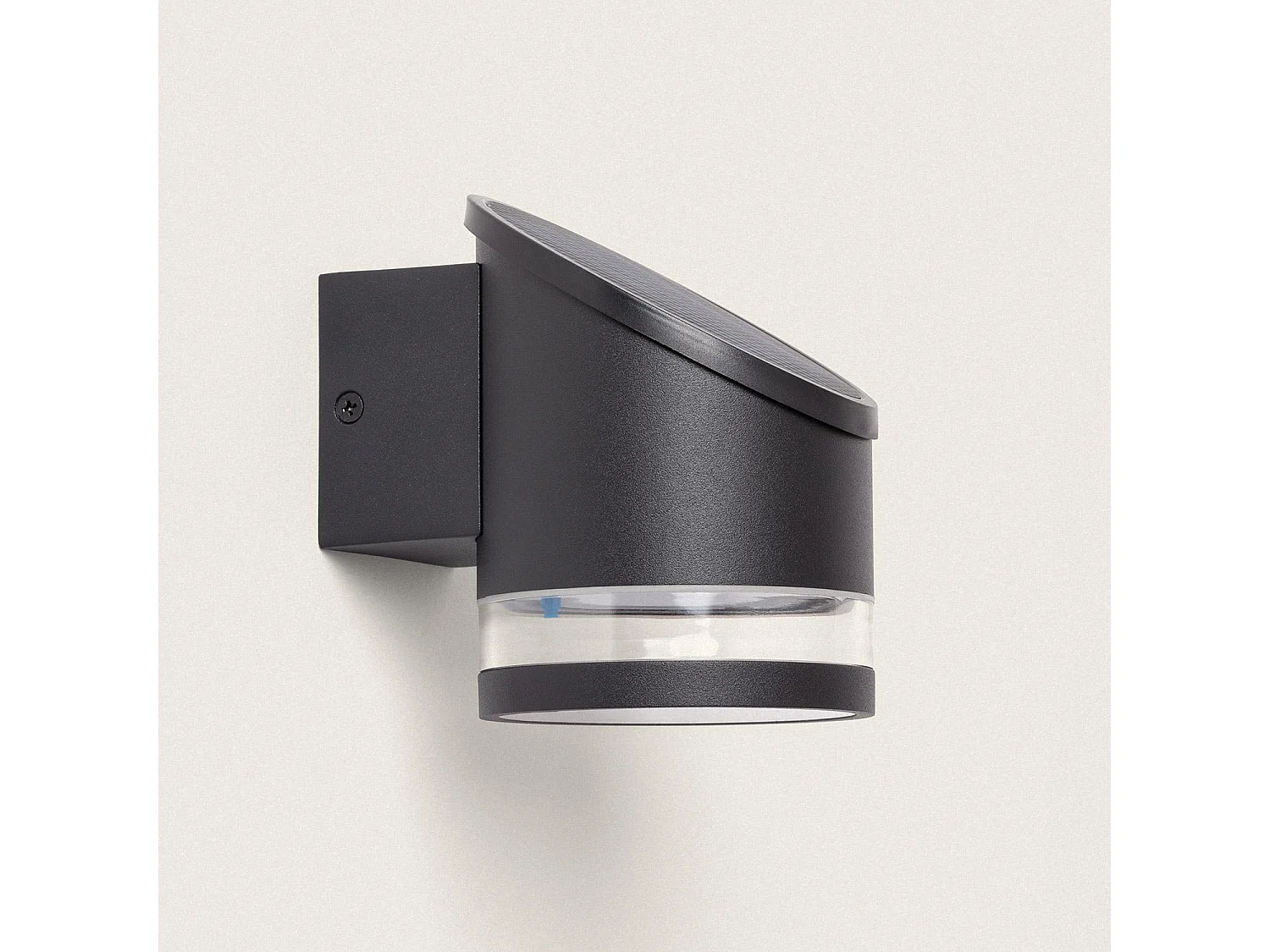 Applique da Parete per Esterni Solare LED Alluminio Eddan Nero
