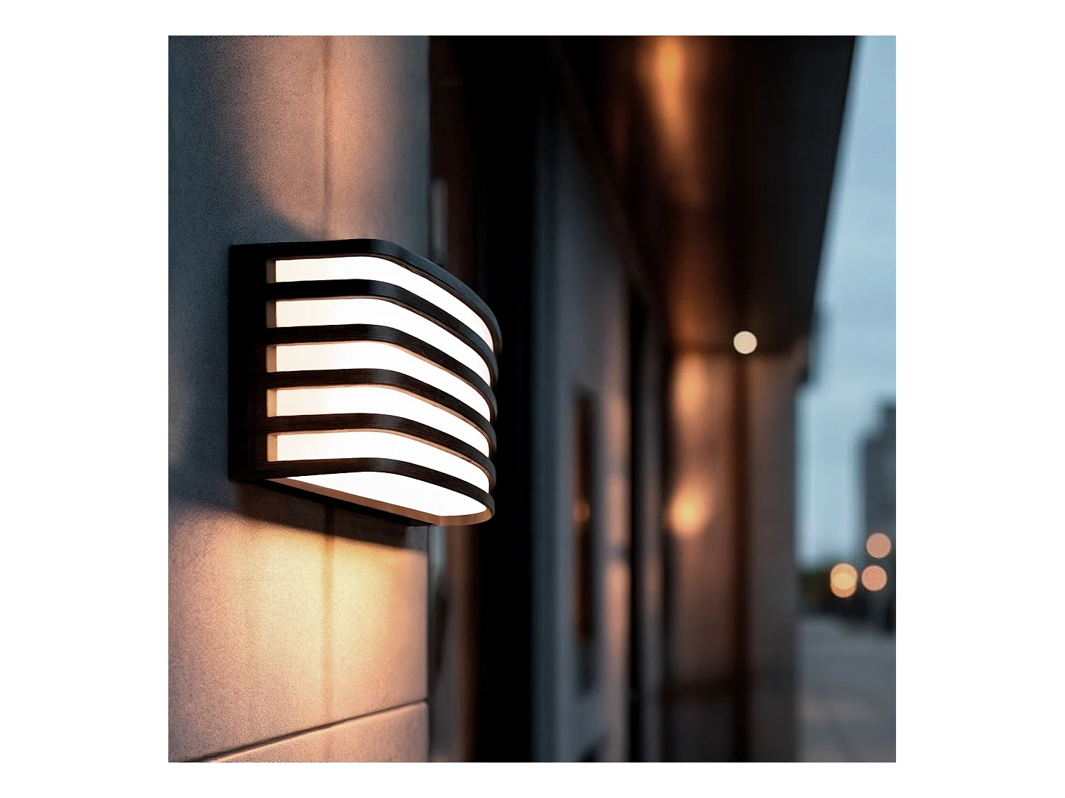 Applique da Parete per Esterni LED 12W Rettangolare Nero Juli Nero