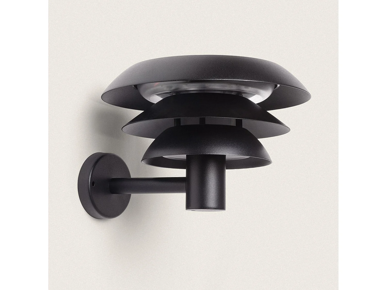 Applique da Parete per Esterni Solare LED 1,5W Alluminio Biel Nero