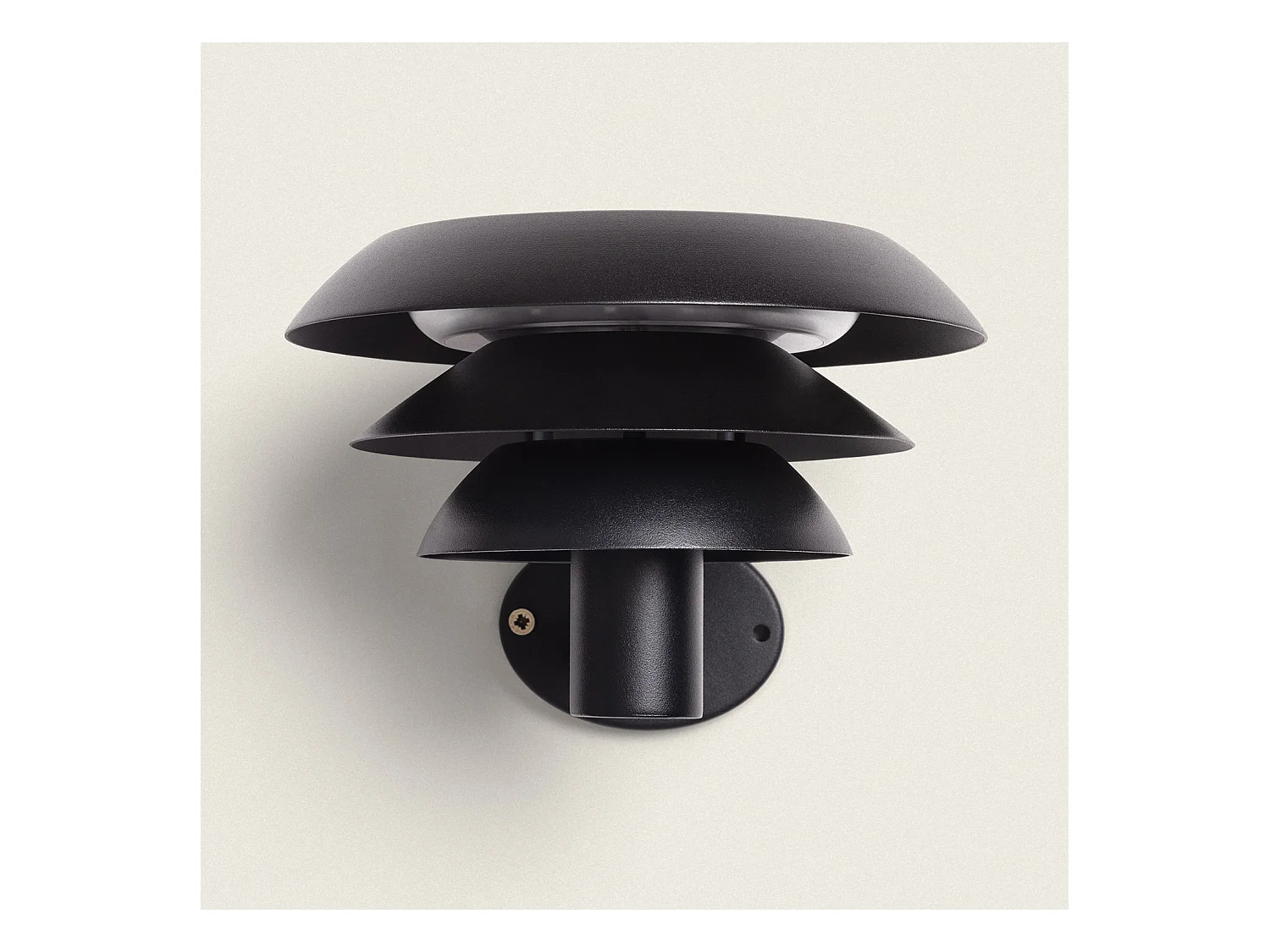 Applique da Parete per Esterni Solare LED 1,5W Alluminio Biel Nero