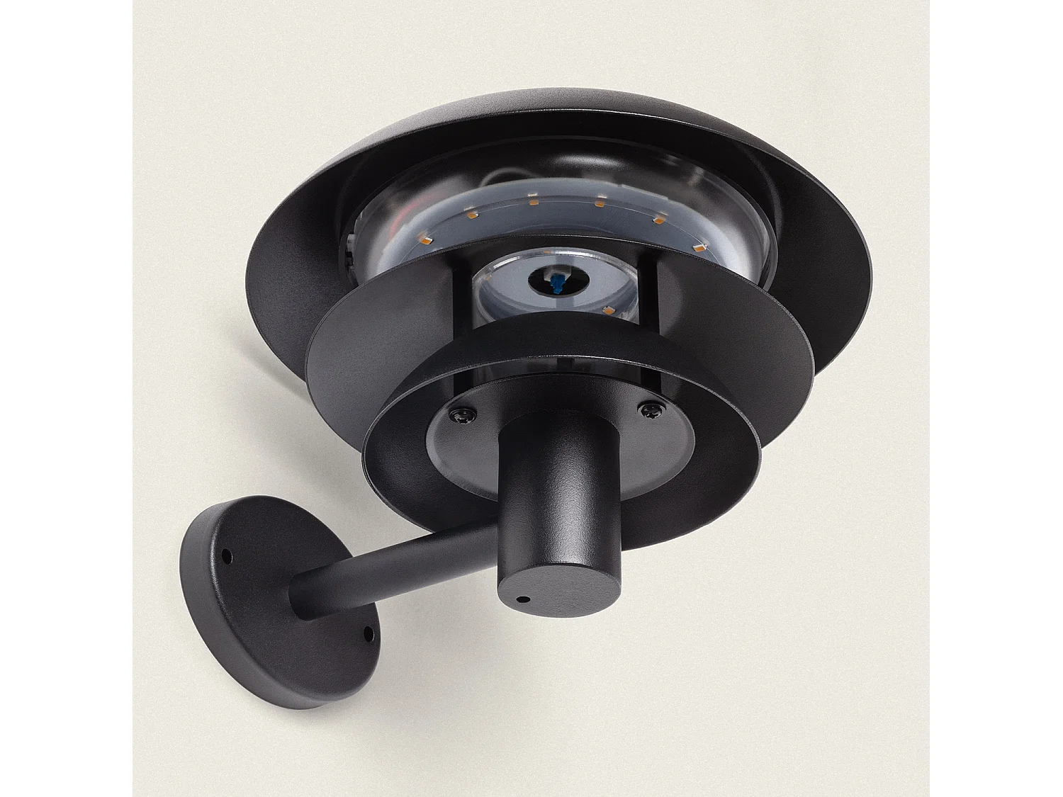 Applique da Parete per Esterni Solare LED 1,5W Alluminio Biel Nero