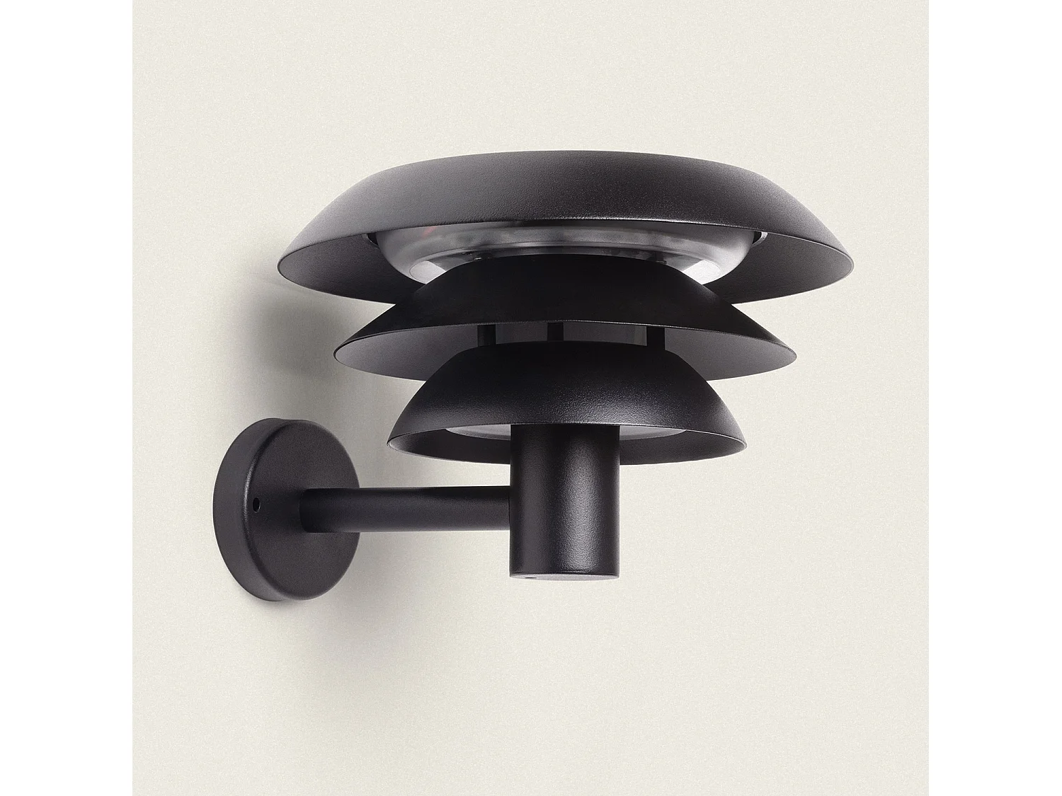 Applique Murale Extérieure Solaire LED 1.5W Aluminium Biel Noir