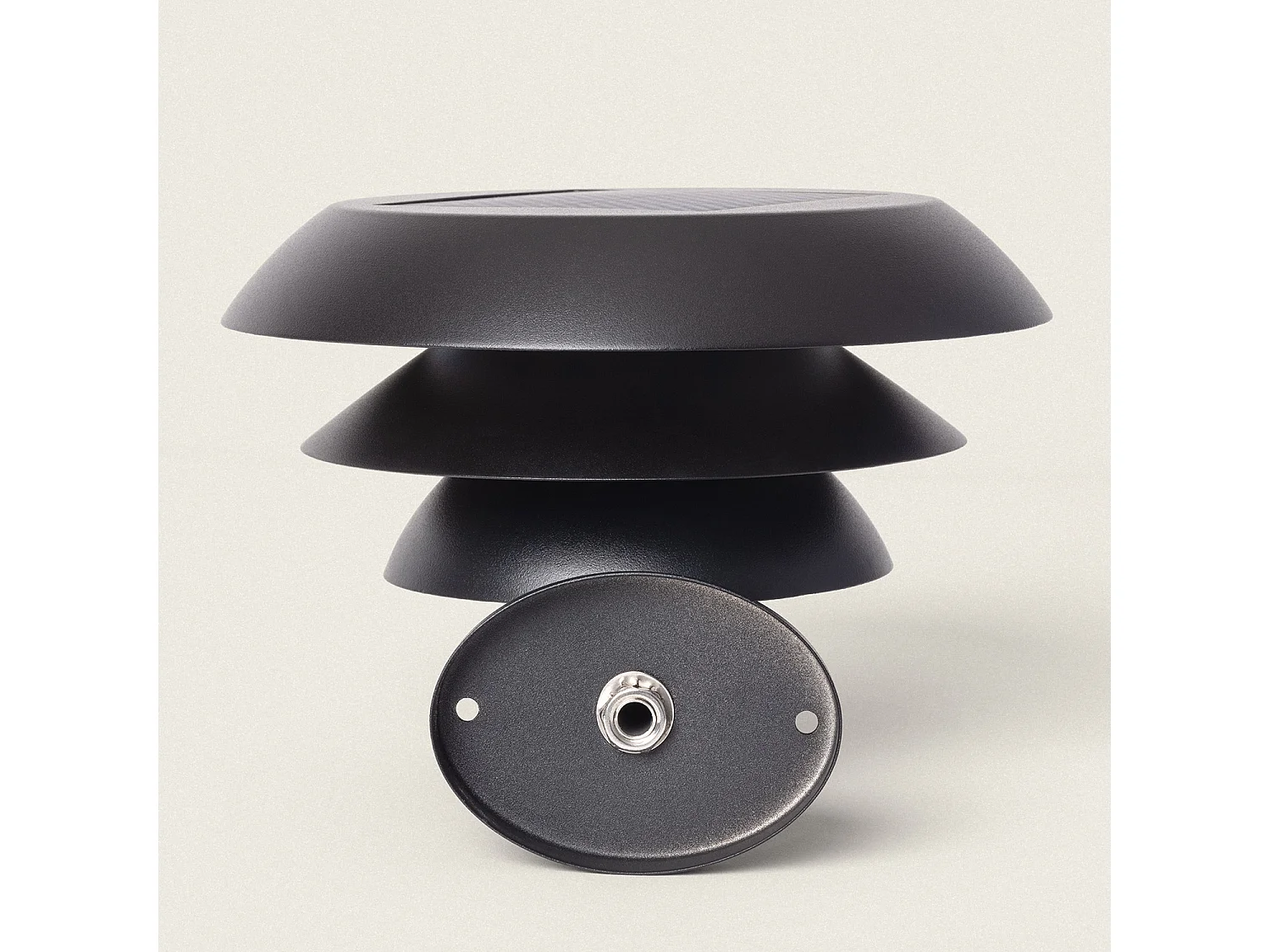 Applique Murale Extérieure Solaire LED 1.5W Aluminium Biel Noir