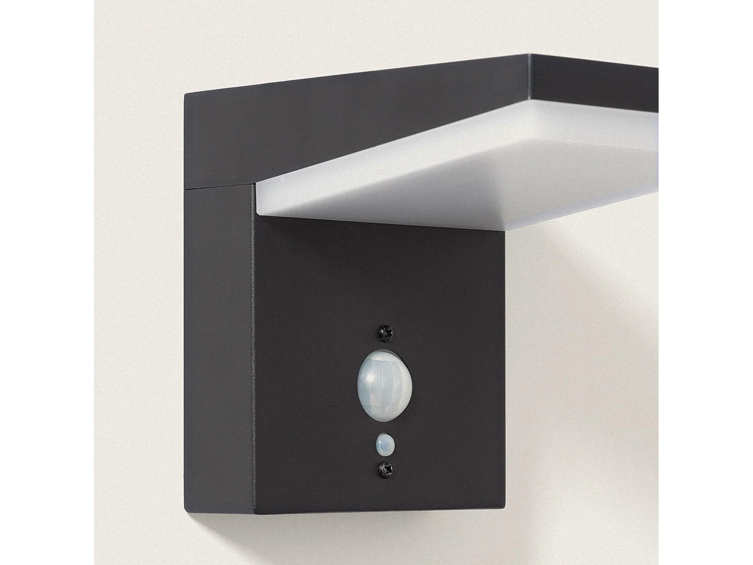 Applique Murale Solaire LED 5W Aluminium avec Détecteur de Mouvement Edwan Noir