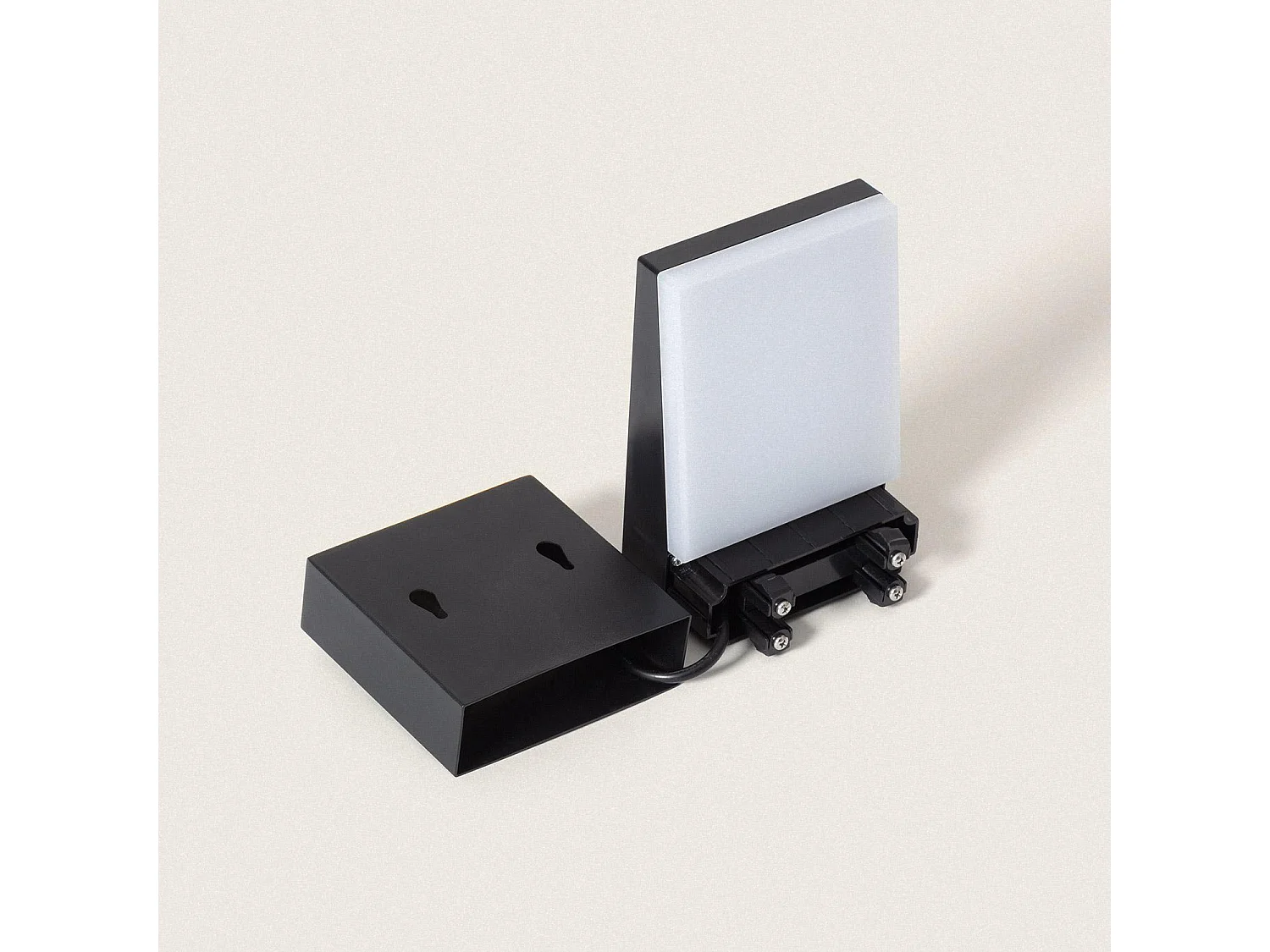 Applique Murale Solaire LED 5W Aluminium avec Détecteur de Mouvement Edwan Noir