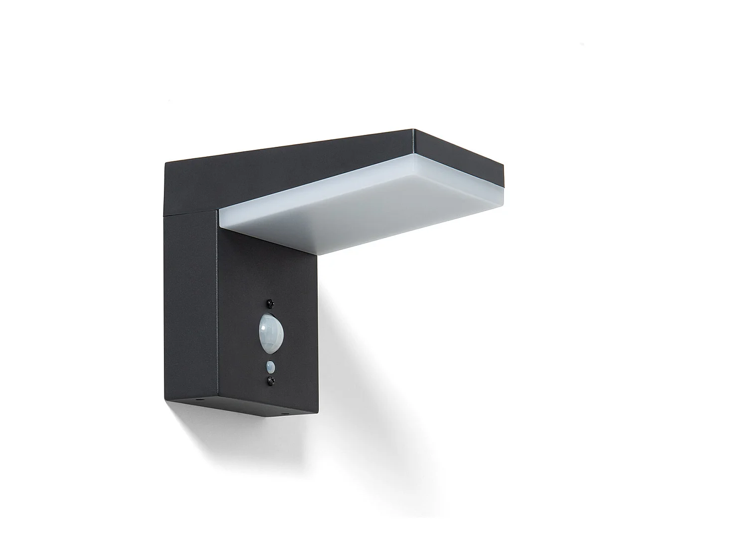 Applique Murale Solaire LED 5W Aluminium avec Détecteur de Mouvement Edwan Noir