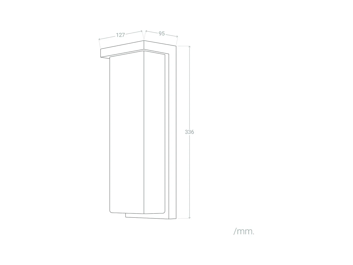 Aplique de Pared Exterior LED 22W Aluminio Tyron 4000K Negro Blanco Neutro