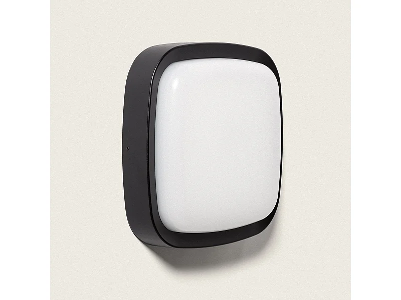Aplique de Pared Exterior LED 12W Iluminación Cuadrado Negro Beilen Negro
