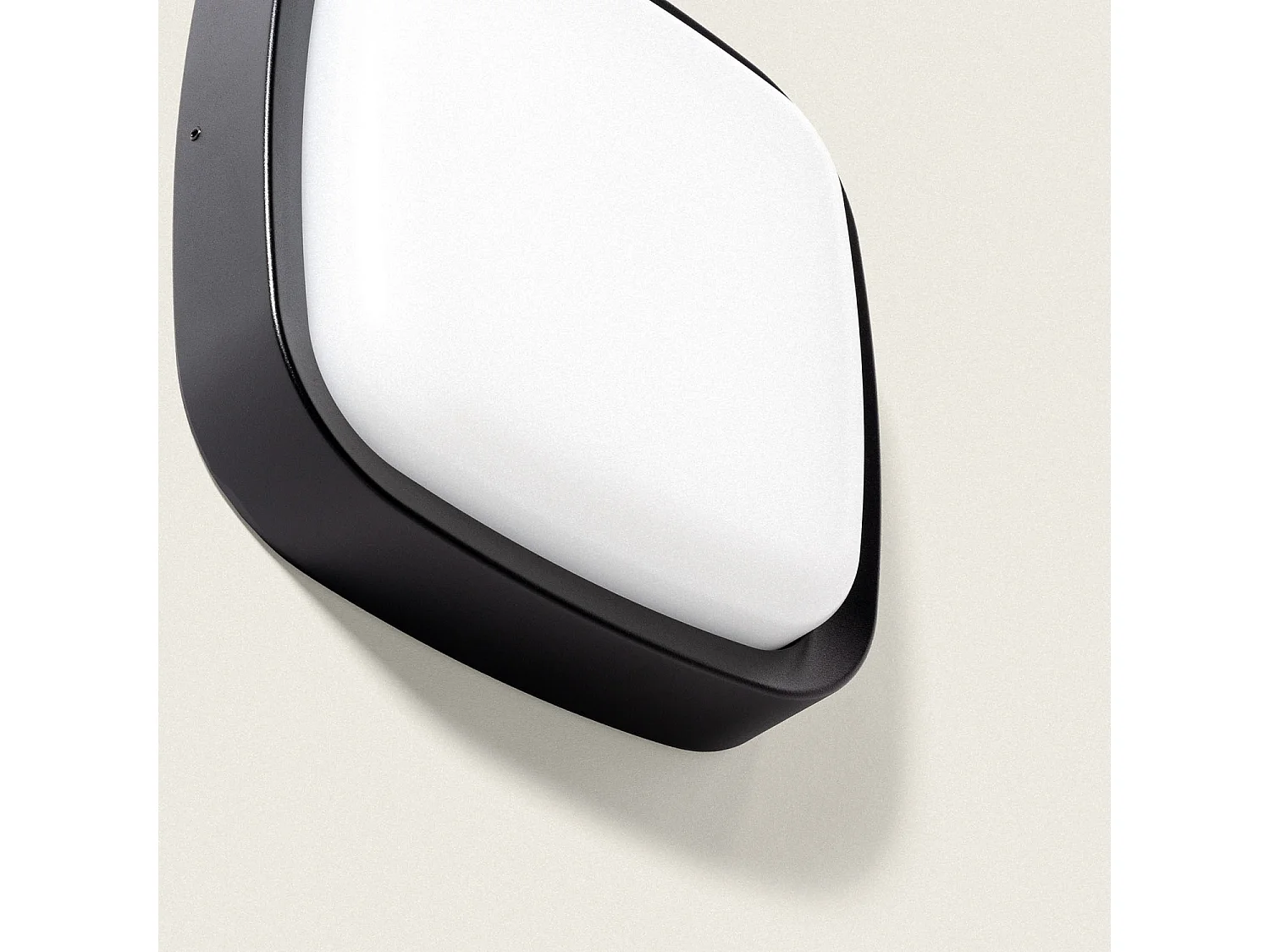 Applique Murale Extérieure LED 12W Éclairage Carré Noire Beilen Noir