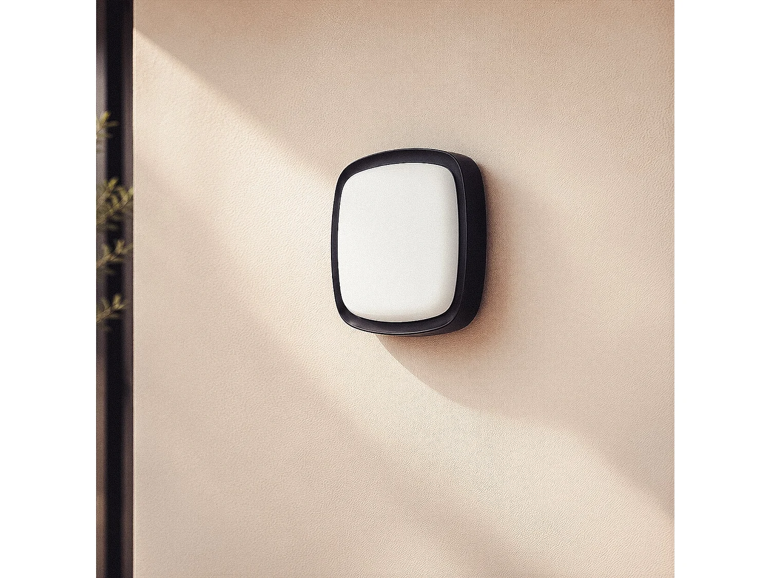 Aplique de Pared Exterior LED 12W Iluminación Cuadrado Negro Beilen Negro
