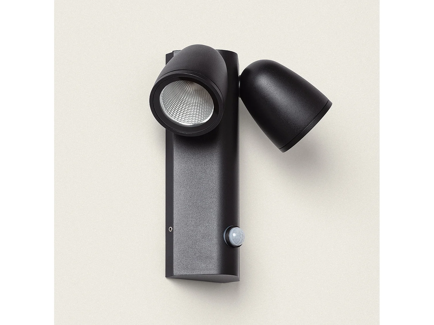 Applique Murale Extérieure LED 12W Aluminium avec Détecteur de Mouvement PIR Abel 2 Spots Blanc