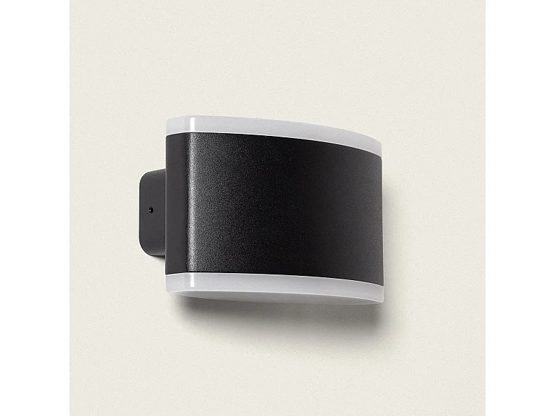 Applique Murale Extérieure LED 12W Éclairage Rectangulaire Noire Bertol Noir