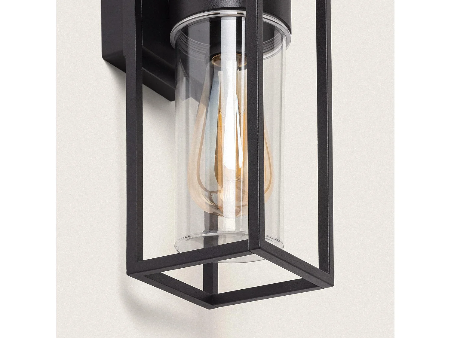 Applique Murale Extérieure Aluminium avec Détecteur de Mouvement Siawja Noir