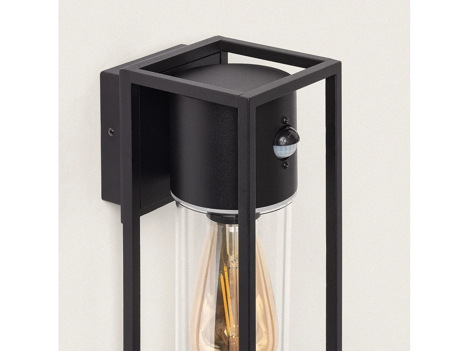 Applique Murale Extérieure Aluminium avec Détecteur de Mouvement Siawja Noir