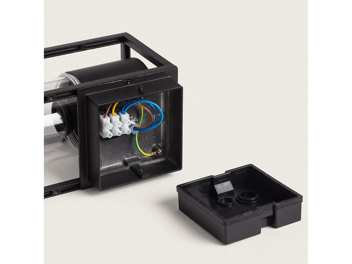 Applique Murale Extérieure Aluminium avec Détecteur de Mouvement Siawja Noir