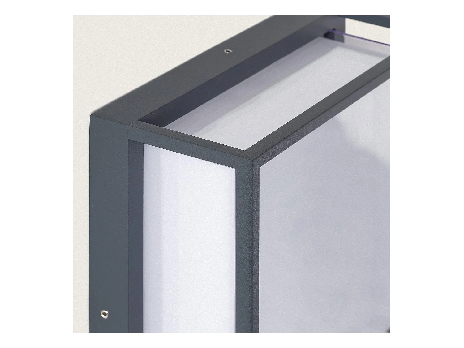 Applique da Parete per Esterni LED 20W Alluminio CCT Selezionabile Diffusore Doppio Arelien Antracite