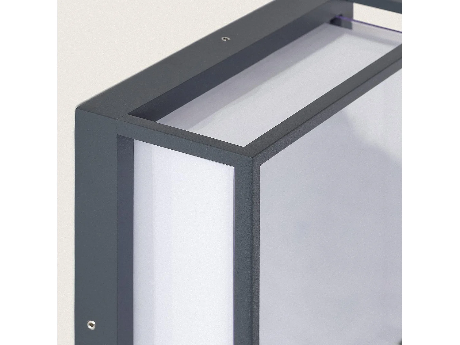 Applique murale extérieur LED à double diffuseur sélectionnable Arelien 20 W en aluminium CCT Sélectionnable Anthracite