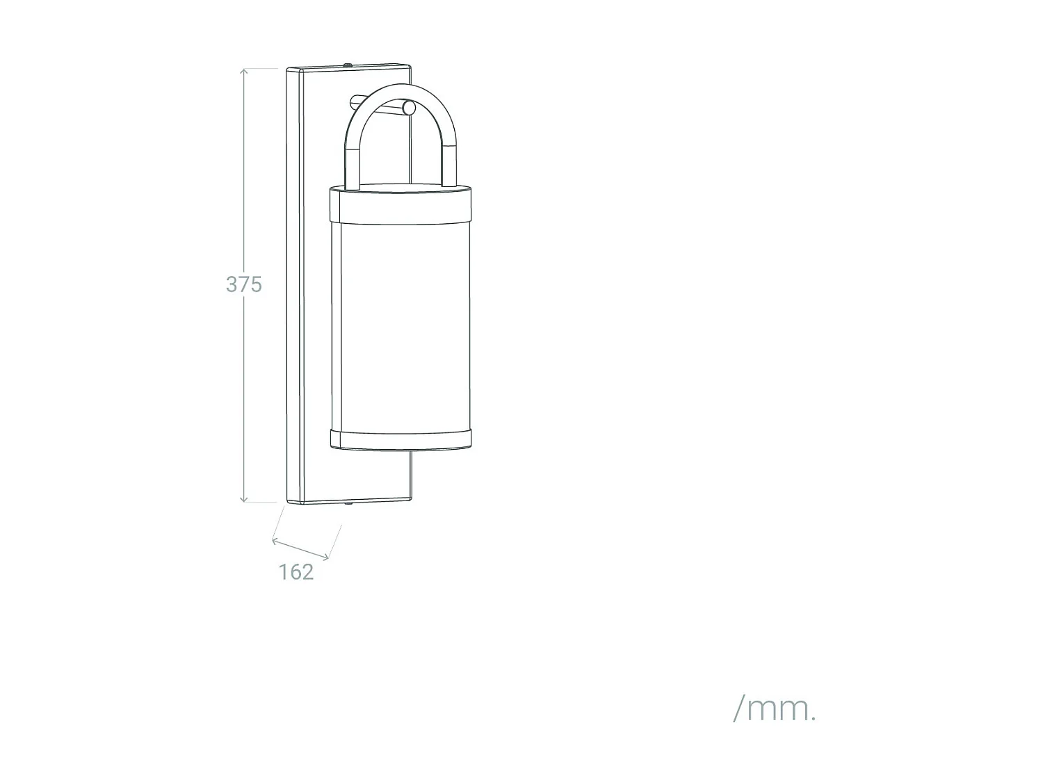 Aplique de Pared Exterior Benny con Sensor Movimiento PIR Negro