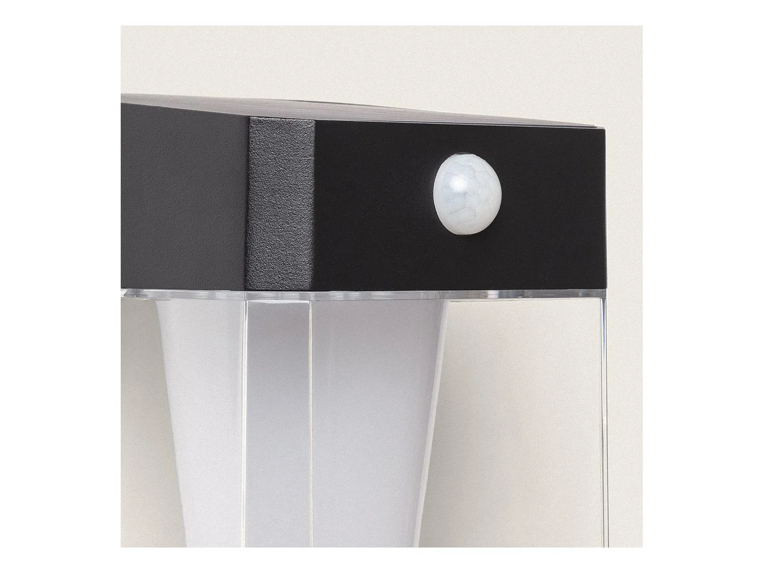 Applique Murale Extérieure Solaire LED 1,5W Aluminium avec Détecteur de Mouvement Efren Square Noir