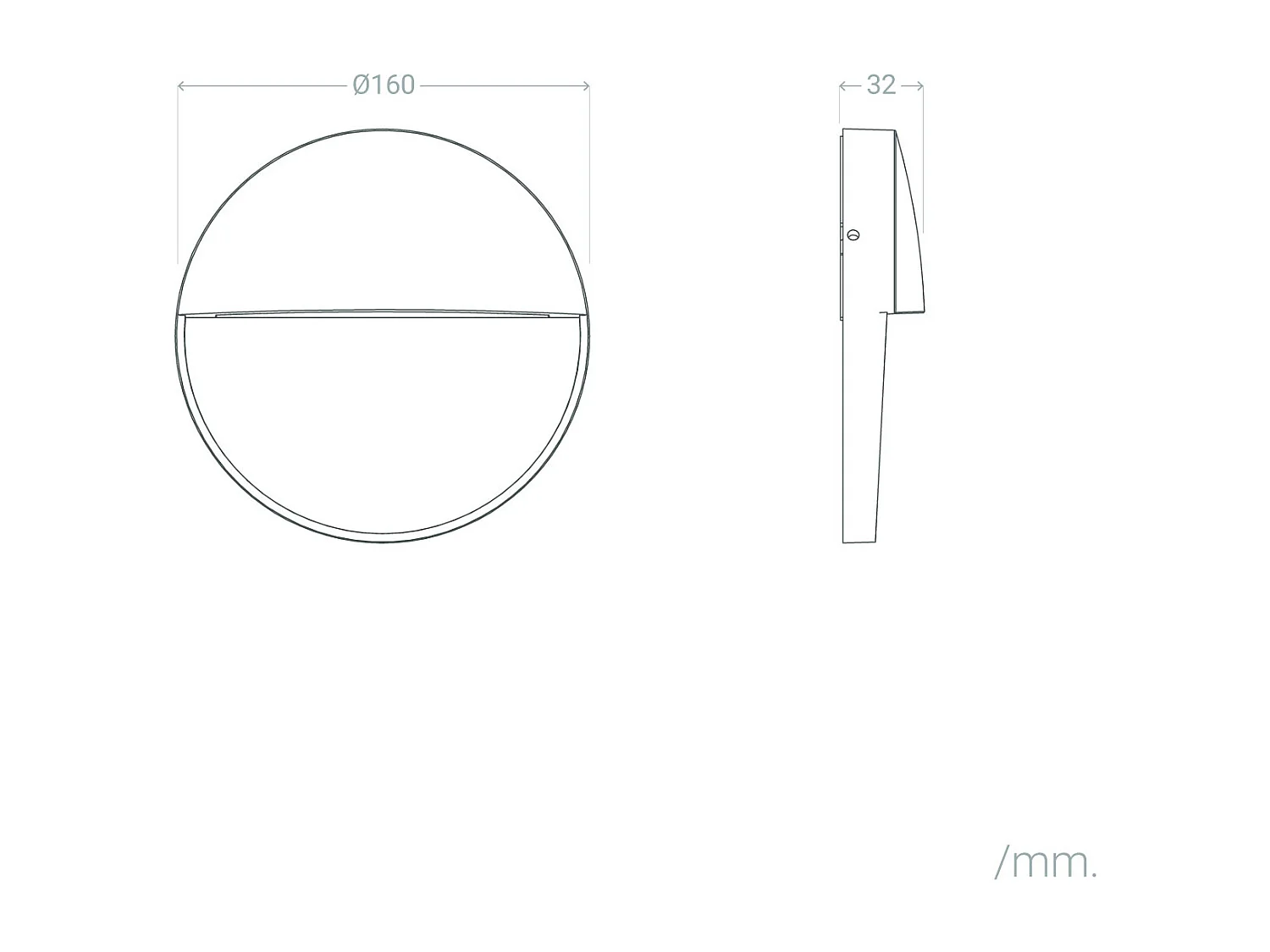 Applique da Parete per Esterni LED 6,5W CCT Selezionabile Superficie Circolare Jade Nero