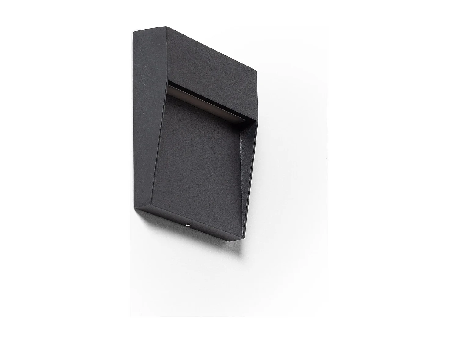 Balise Murale Extérieure LED 3W CCT Sélectionnable Aluminium Saillie Carrée Jade Noir