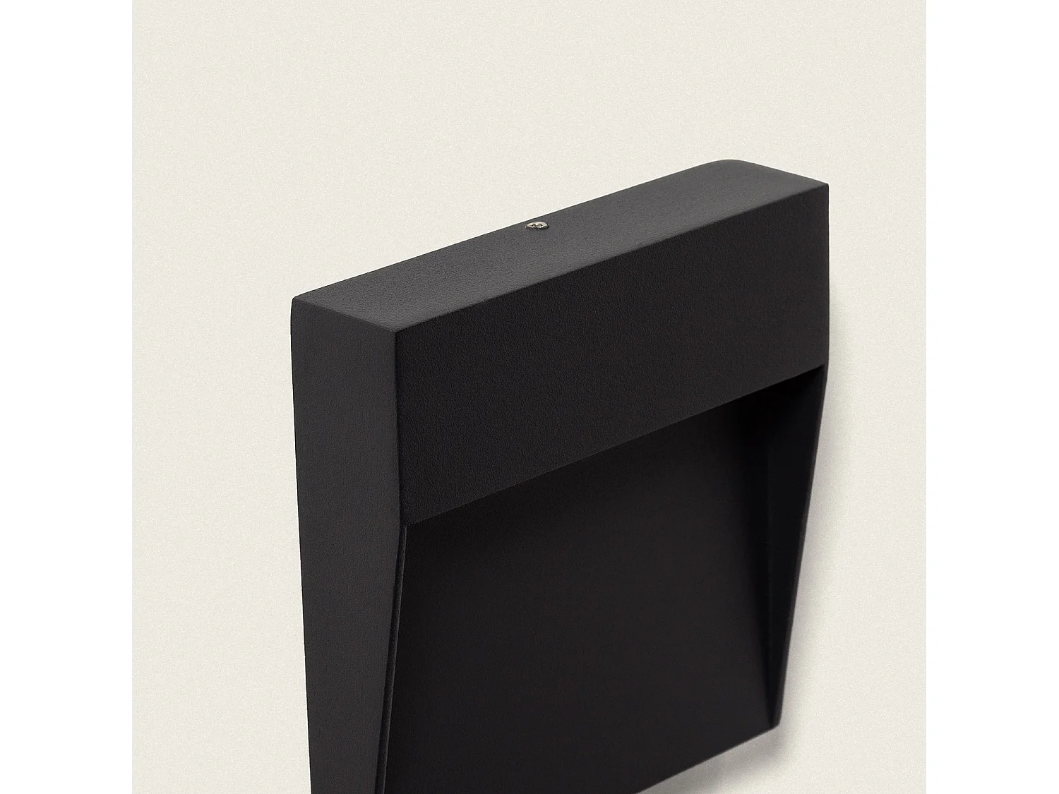 Balise Murale Extérieure LED 3W CCT Sélectionnable Aluminium Saillie Carrée Jade Noir