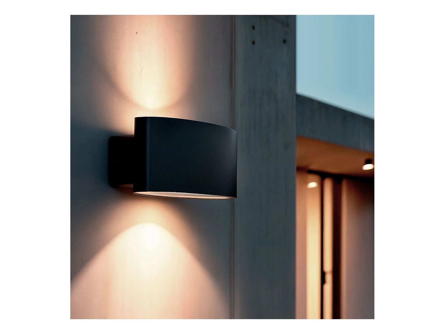 Applique da Parete per Esterni LED 12W Rettangolare Nero Masha Nero