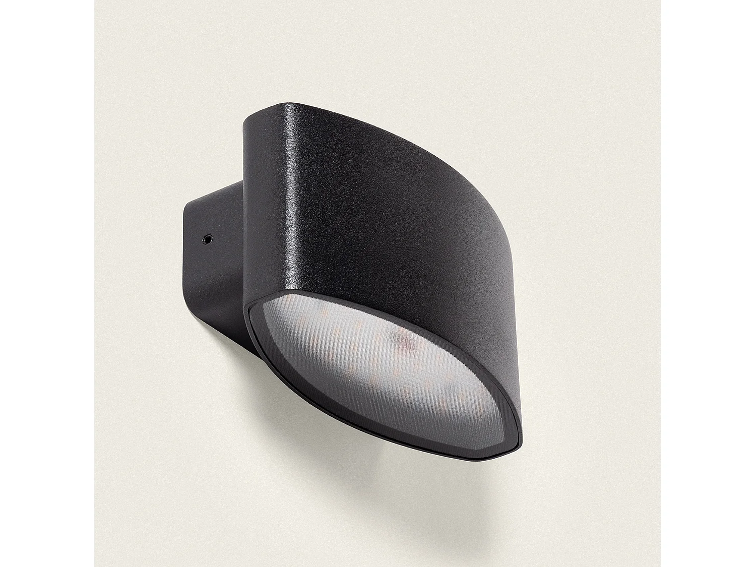 Applique Murale Extérieure LED 12W Éclairage Rectangulaire Noire Masha Noir