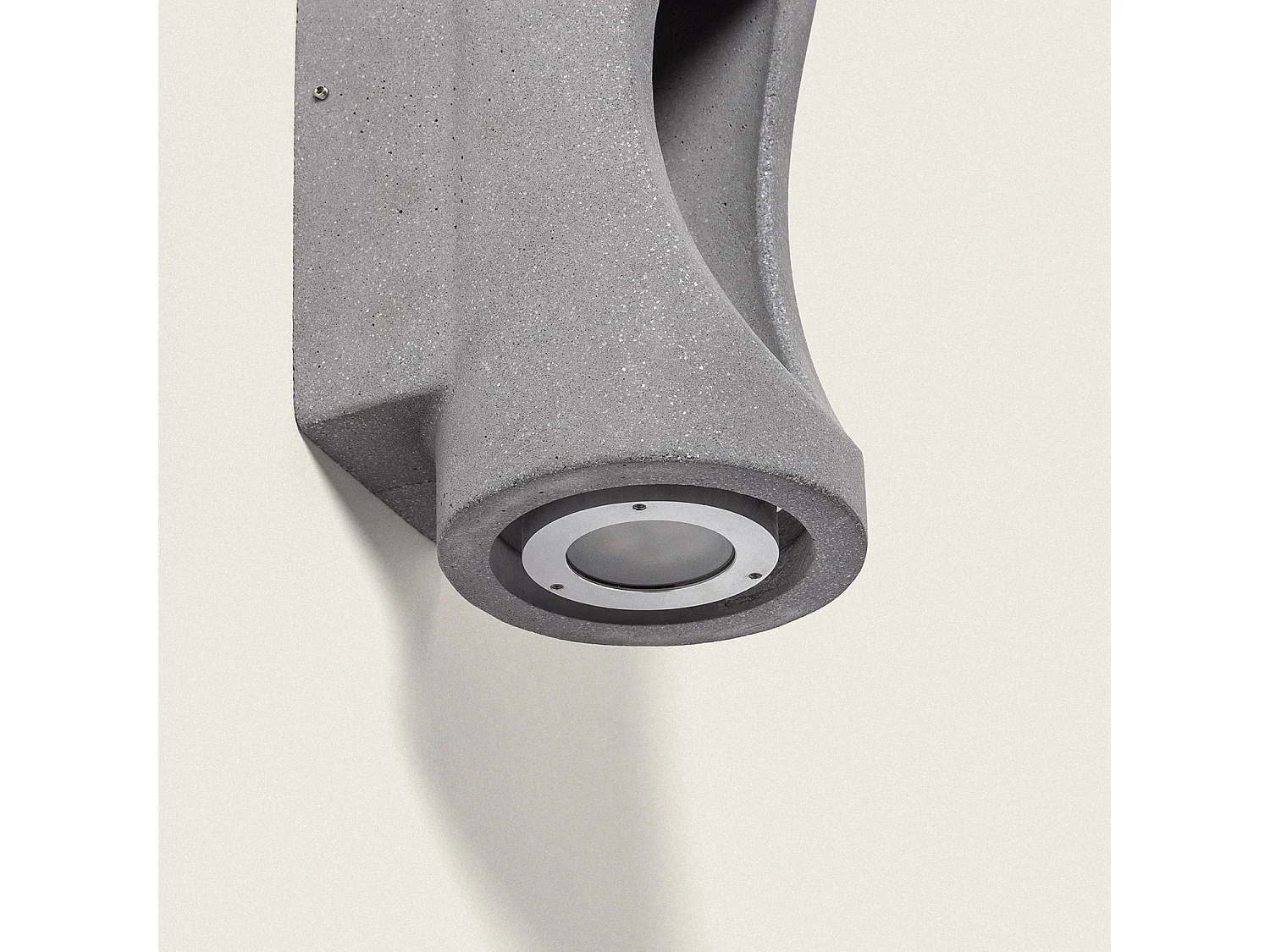 Applique Murale Extérieure LED Dimmable 12W Ciment Brinvo Gris Pierre