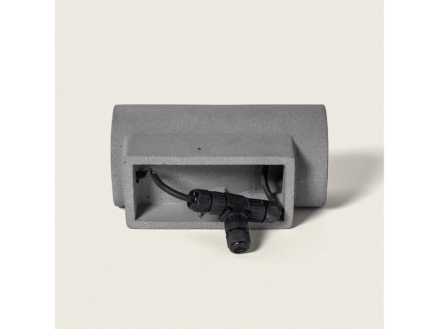 Applique Murale Extérieure LED Dimmable 12W Ciment Brinvo Gris Pierre