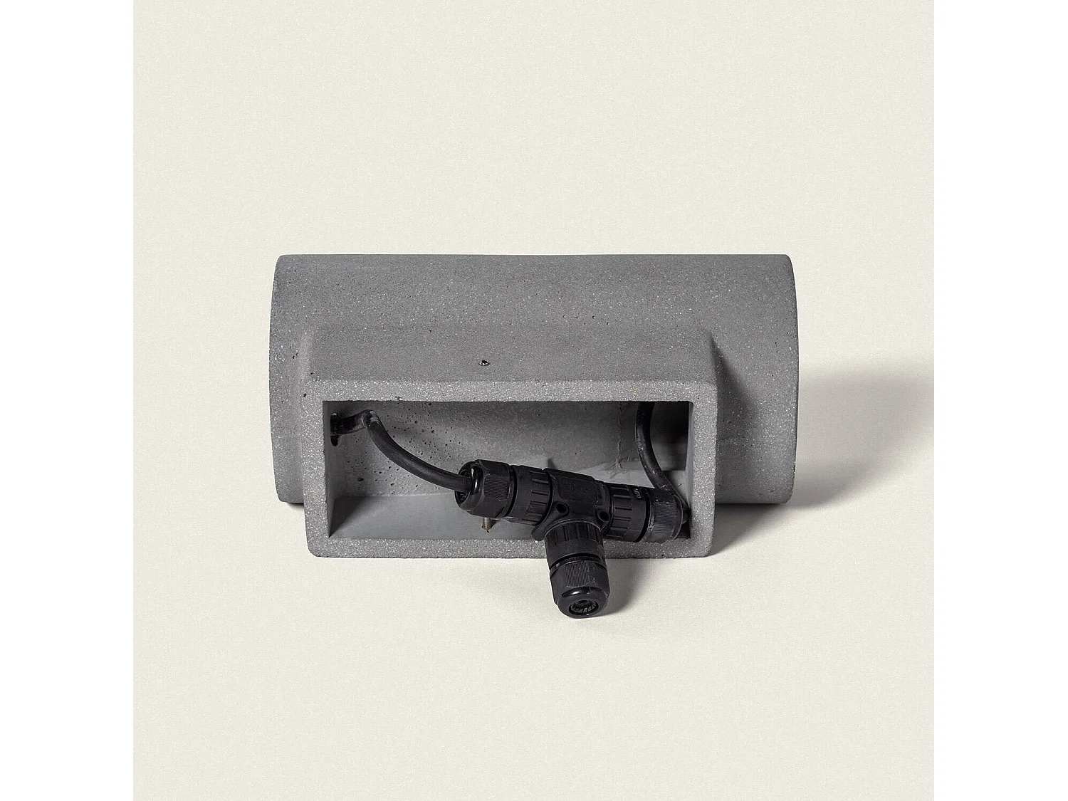 Applique Murale Extérieure LED Dimmable 12W Ciment Brinvo Gris Pierre