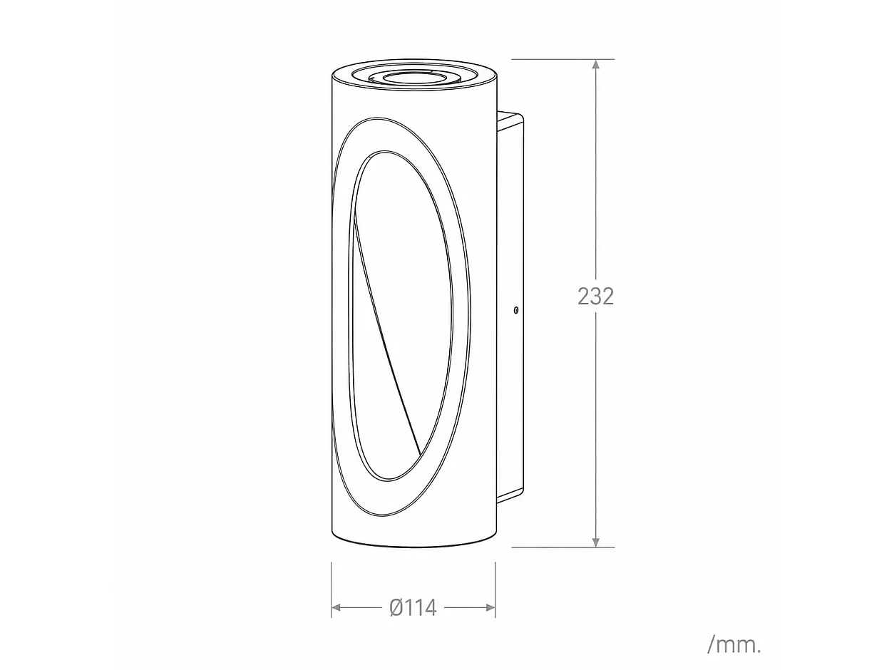 Aplique de Pared Exterior LED Regulable 12W Cemento Brinvo Gris Piedra