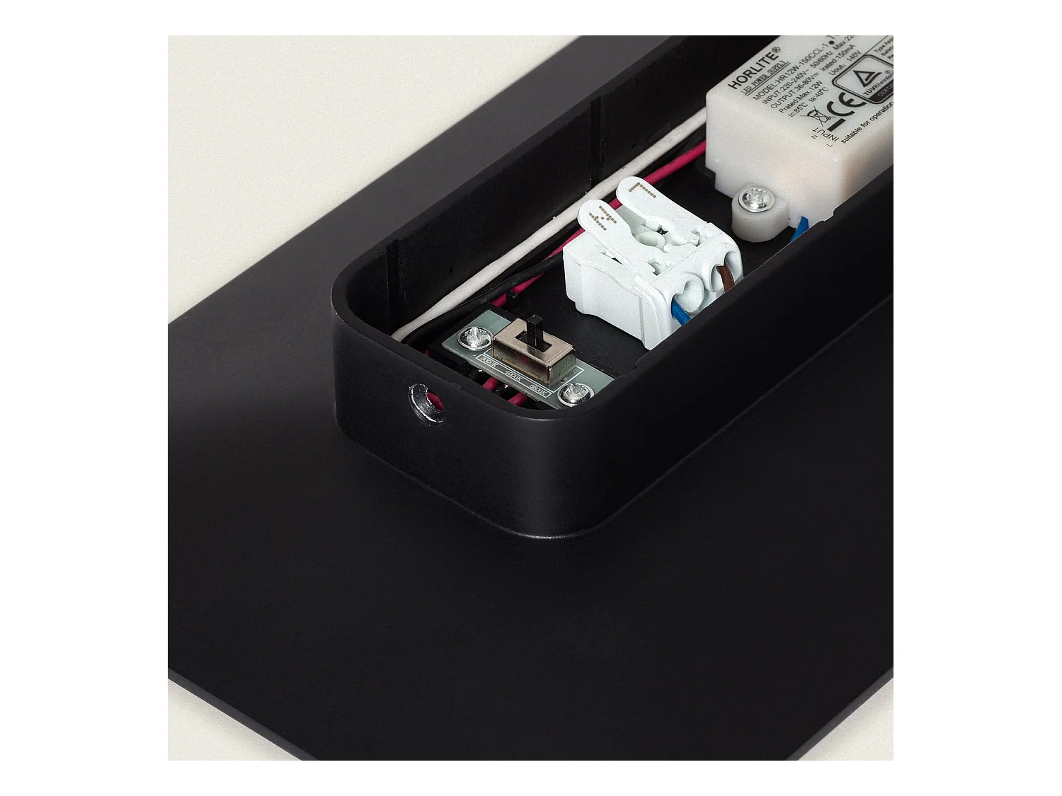 Aplique de Pared LED CCT Seleccionable 6W Rook Negro Negro