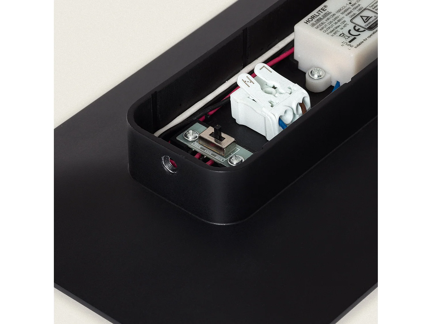 Applique da Parete LED CCT Selezionabile 6W Rook Nero Nero